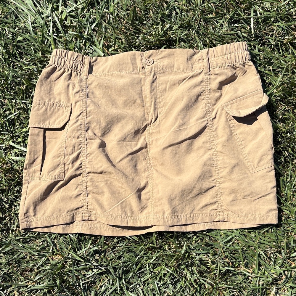 Women's Tan Cargo skirt